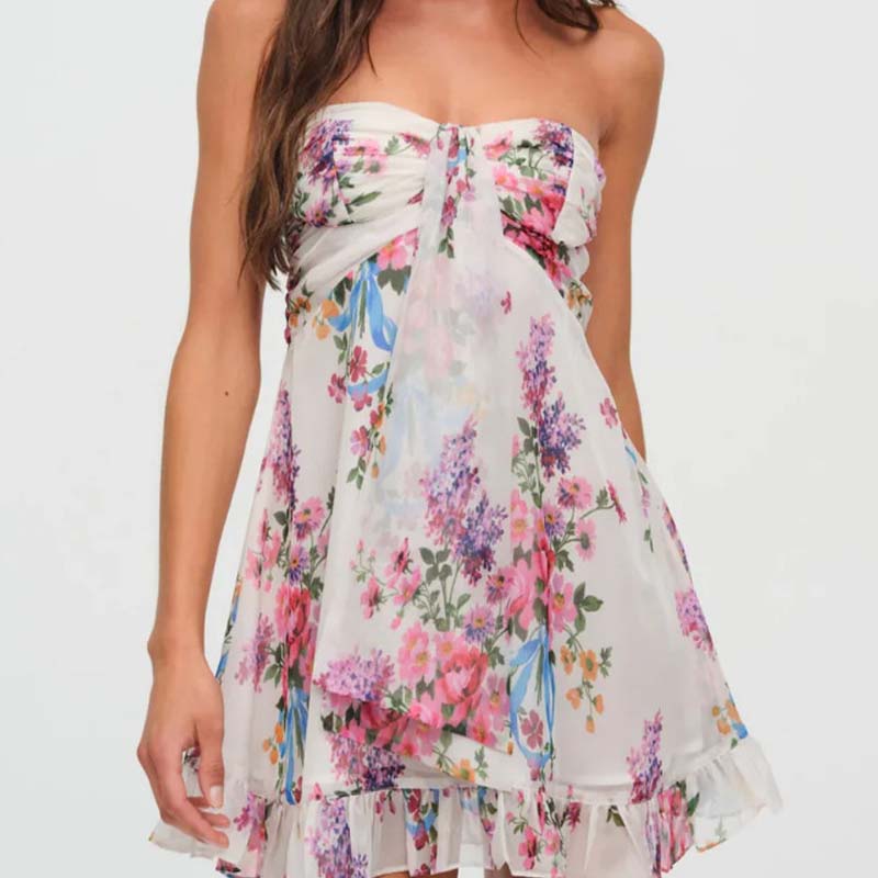 💗Limited Time Half Price Offer💗Women's Sexy Elegant Strapless A-Line Dress(The more you buy, the higher the discount)