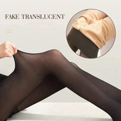 Flawless Legs Fake Translucent Warm Tights