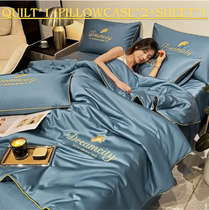 Get Ready For Summer🛏️ Summer Simple Ice Silk Quilt❄️