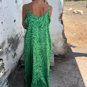 💗Limited Time Half Price Offer🌸Women's Printed Spaghetti Strap Maxi Dress🌸（The more you buy, the higher the discount）