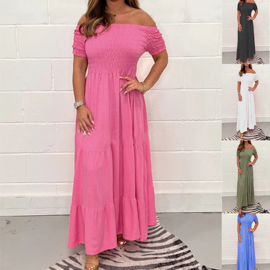 💗Limited Time Half Price Offer💗Free shipping Ruched maxi dress（The more you buy, the higher the discount）